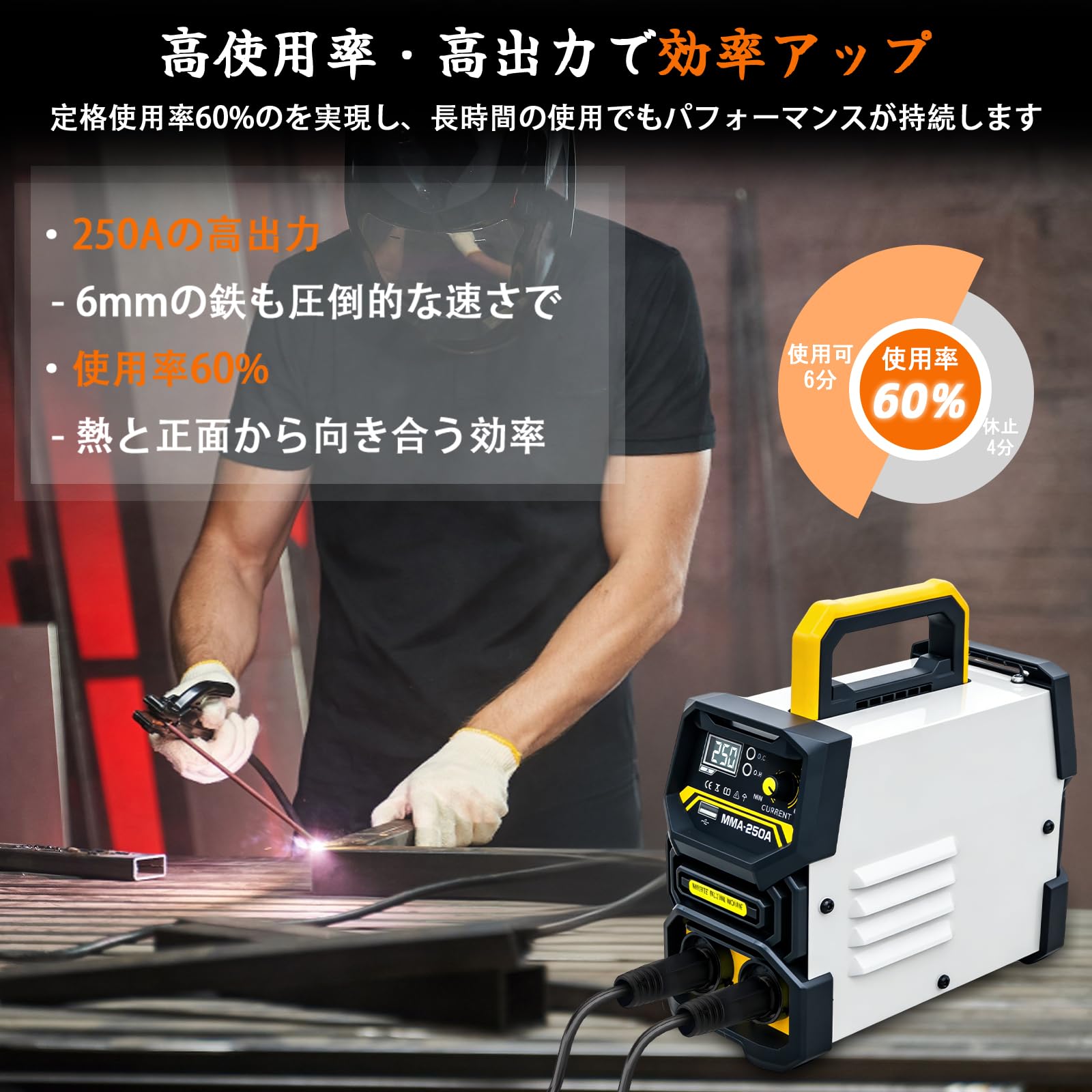 Amazon | 【MMA-250A溶接機】100V/200V兼用溶接機 MMA・Lift TIG